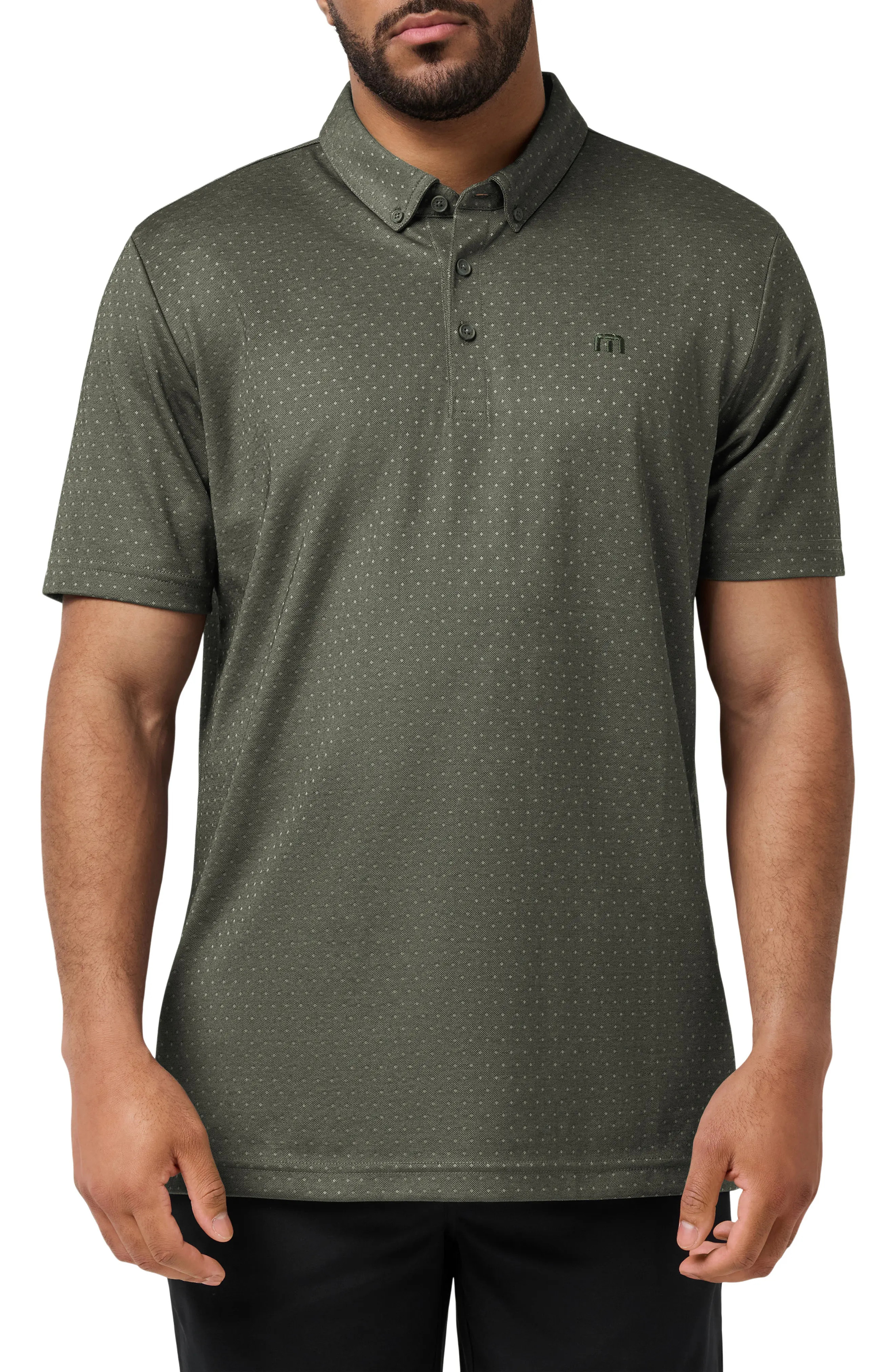 Handsome Town Dot Print Piqu\u00e9 Button-Down Polo (Men) | Nordstrom | Nordstrom