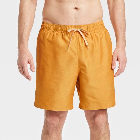 Men's 7" Swim Trunks - Goodfellow & Co™ Yellow | Target