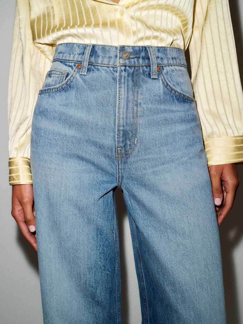 Cary High Rise Slouchy Wide Leg Jeans | Reformation (Global)