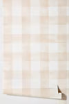 Magnolia Home Watercolor Check Wallpaper | Anthropologie (US)