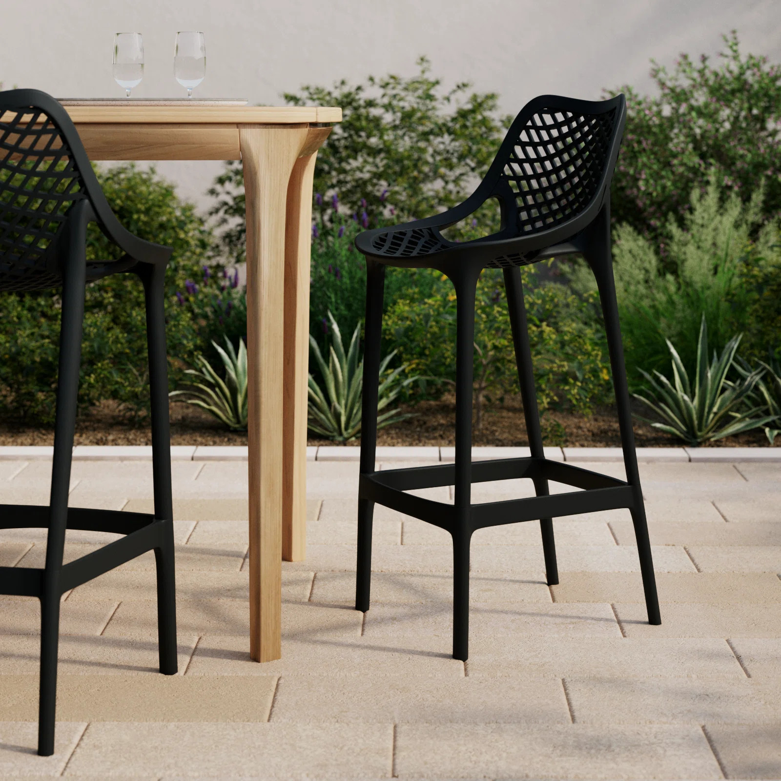 Farrah Patio Bar Stool (Set of 2) | Joss & Main