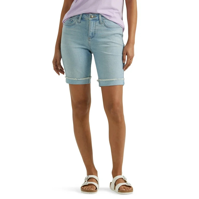 Lee Women's Mid Rise Cuffed Bermuda Shorts | Walmart (US)