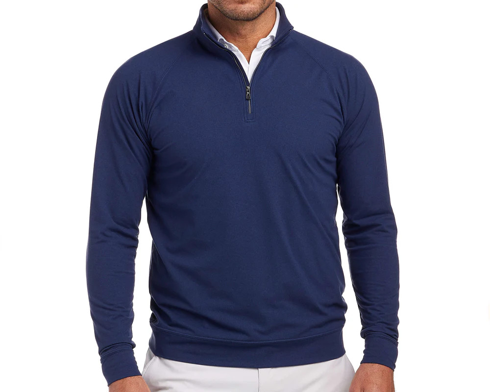 The Westland Quarter-Zip: Navy | Holderness & Bourne