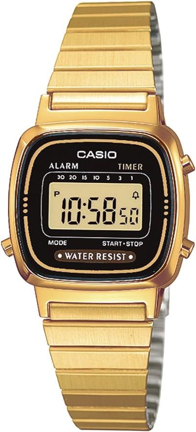 LA670WGA-1D Ladies Gold Tone Digital Watch RETRO | Amazon (US)