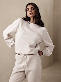 Fleece Mock-Neck Sweatshirt | Banana Republic Factory