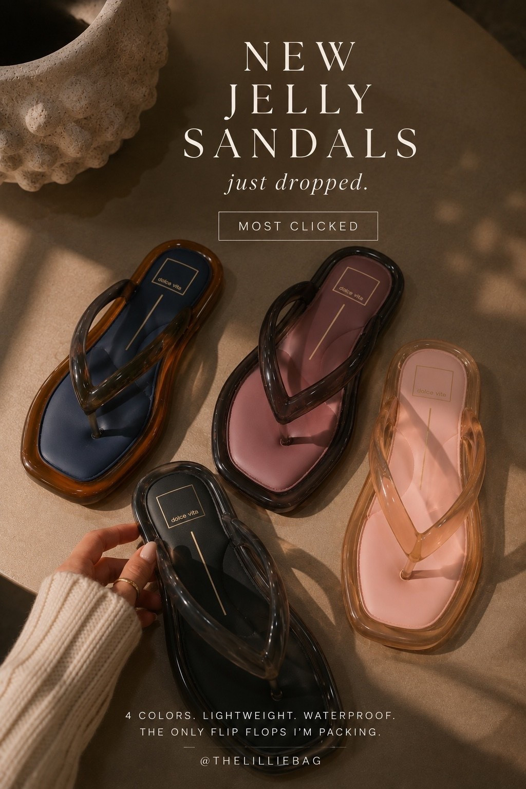 Newest jelly drop & they’re flying! Which color!? 👀✨

Jelly sandals. Sandals. Summer style. New arrivals.

#LTKootd #LTKSeasonal #LTKOver40
