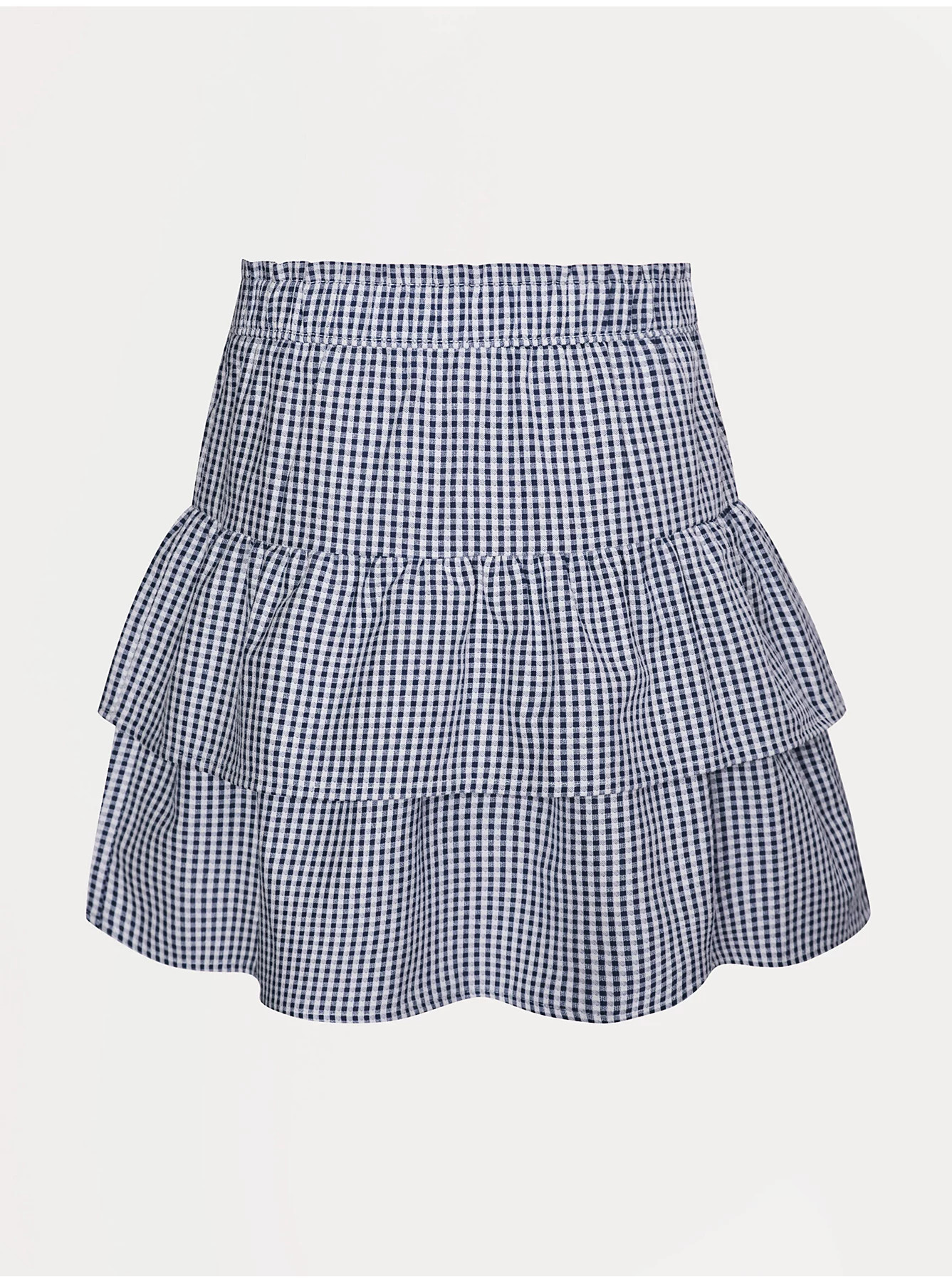 Navy Gingham Ra Ra Skirt 2 Pack | George