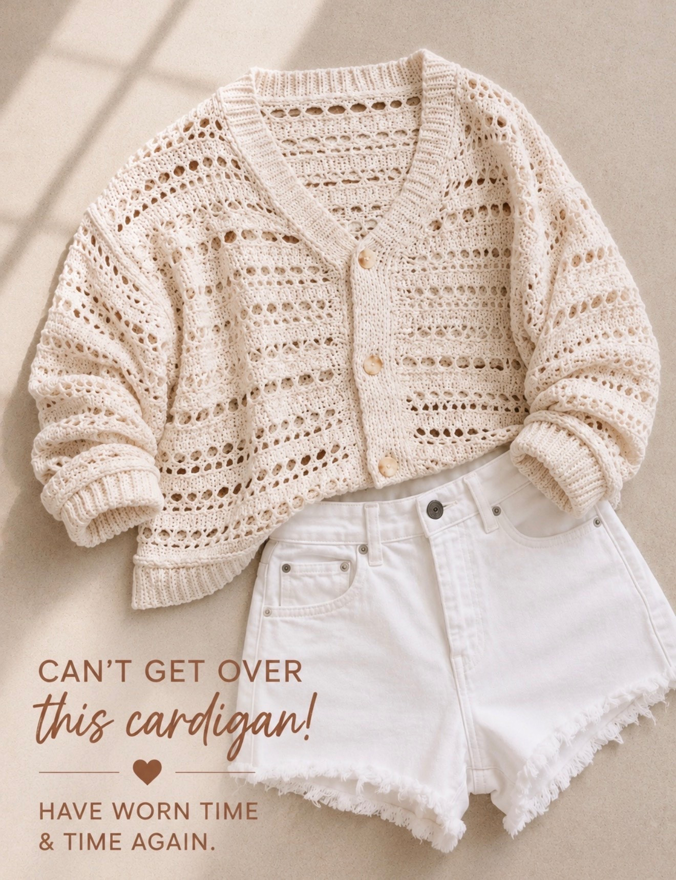 The cardigan I keep reaching for over & over 🤍✨

It’s one of those pieces that instantly makes an outfit look expensive while still feeling comfy and effortless. The texture, the fit, the little details… obsessed.