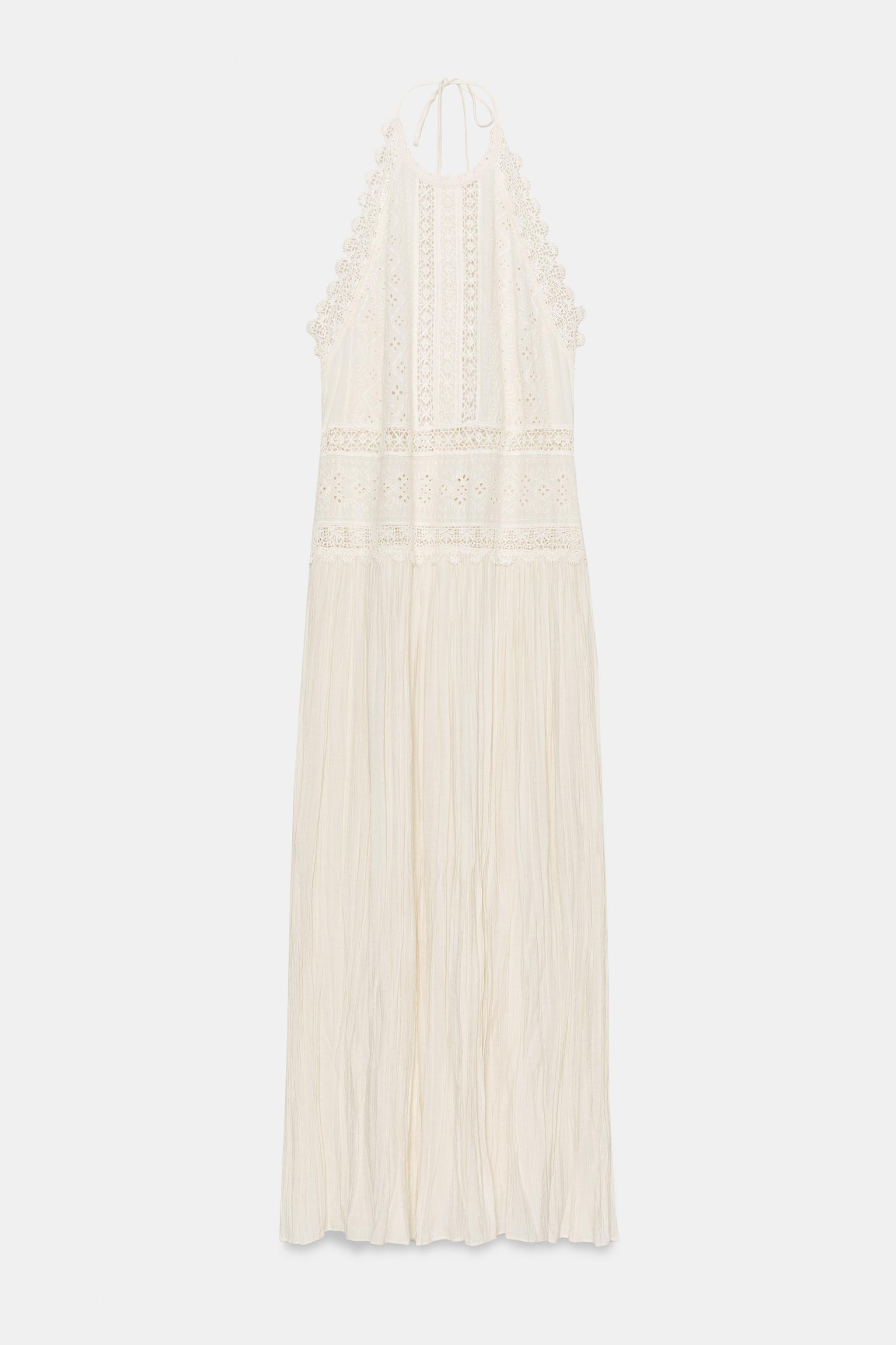 ZW COLLECTION LACE MIDI DRESS | Zara US