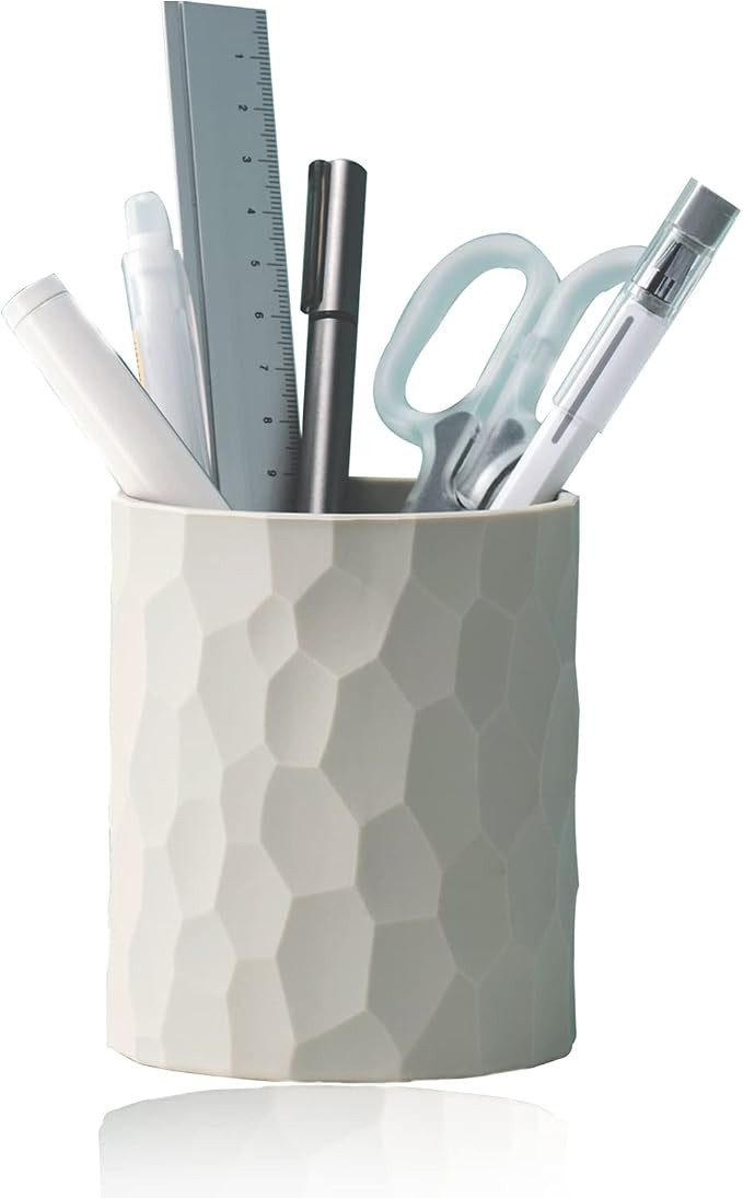 Pen Holder,Nordic Style Silicone Waterproof Pencil Holder for Desk Simple&Modern Minimalist Makeu... | Amazon (US)