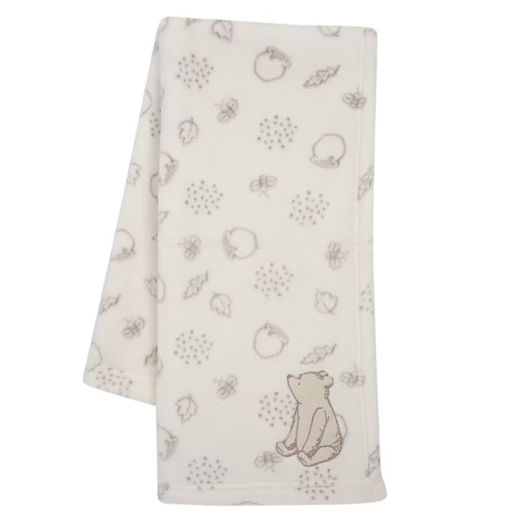 Lambs & Ivy Disney Baby Winnie The Pooh Appliqued Fleece Baby Blanket | Target