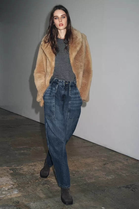 ZW COLLECTION BALLOON JEANS | Zara US