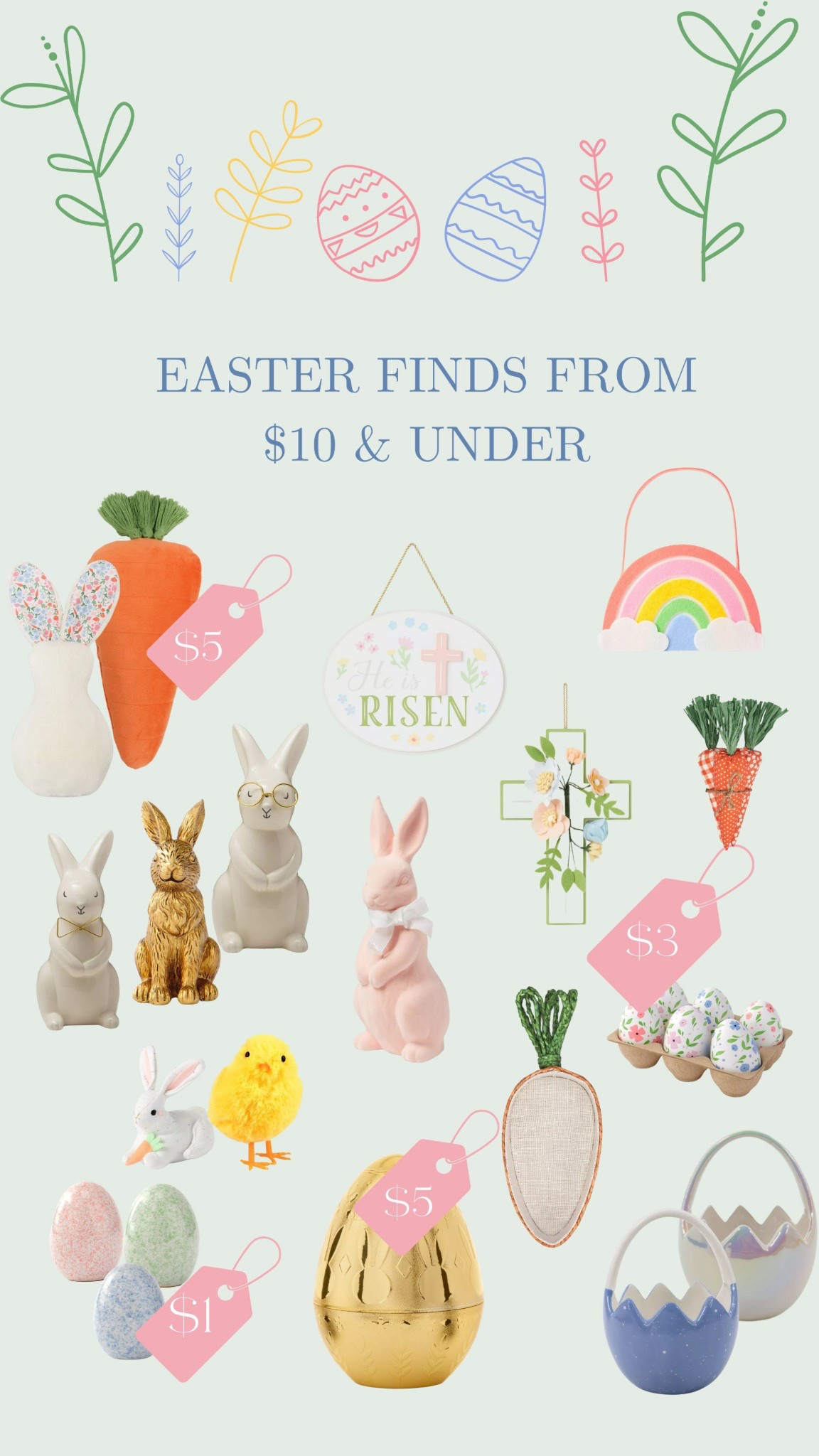 The CUTEST Easter finds I got from Target! Valentine’s Day was out of stock so we are early & on time this holiday! 😂🐣 Get your cute decor now too before out of stock❗️🌈🐰🛒 #LTKdecor #LTKspring #LTKbunny #LTKeaster #LTKeasterdecor #LTKhome #LTKtarget 

#LTKHome #LTKSpringSale #LTKSeasonal