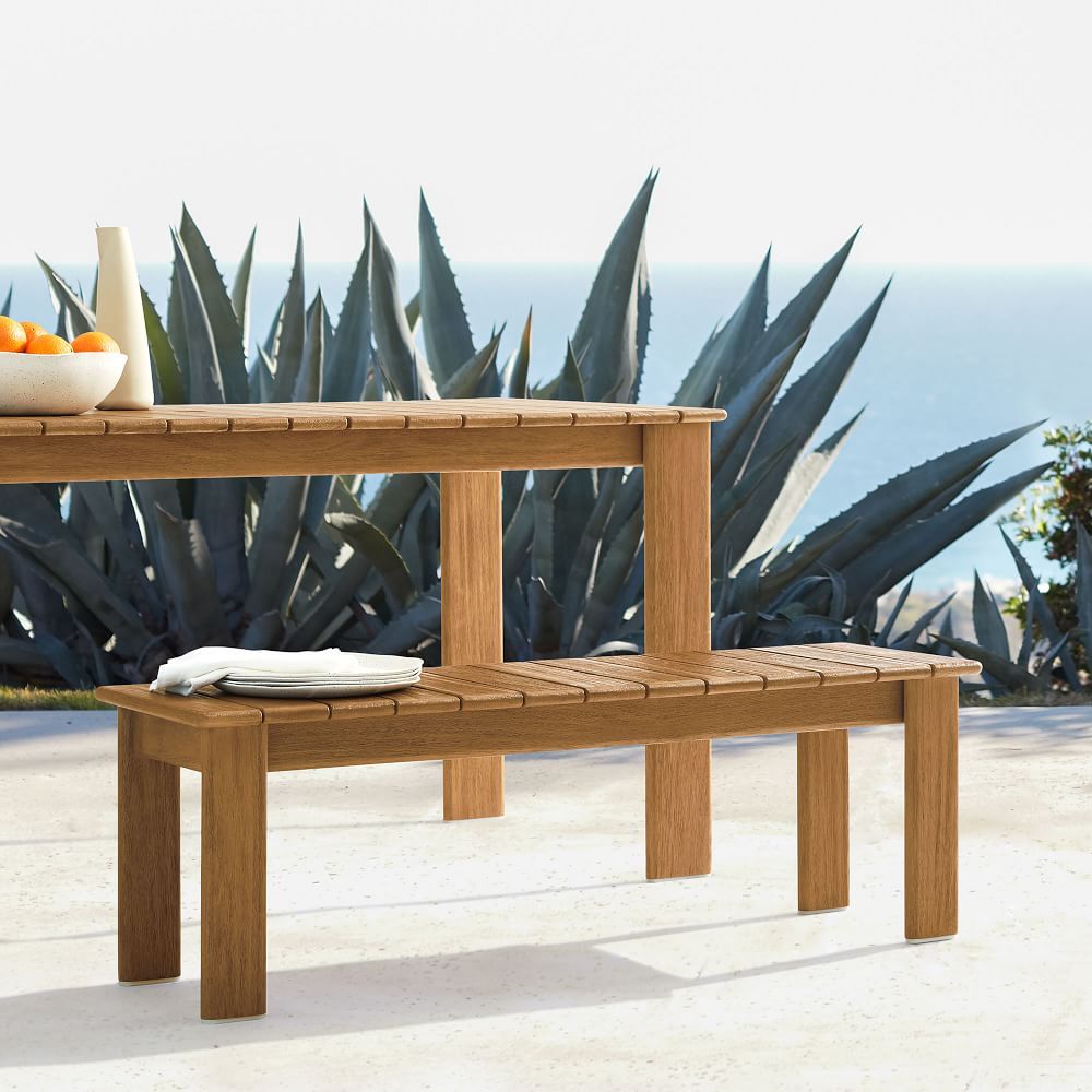 Playa Outdoor Dining Table & Benches Set | West Elm (US)