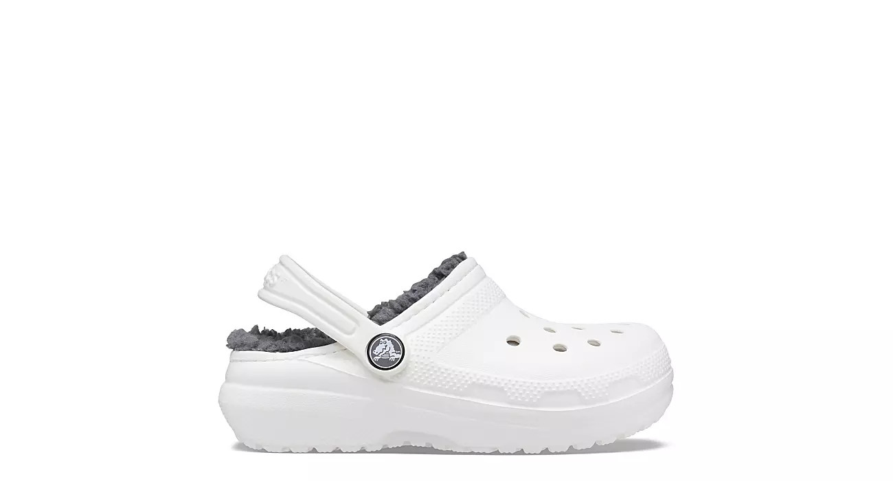Crocs Girls Little-big Kid Classic Lined Clog - White | Rack Room Shoes
