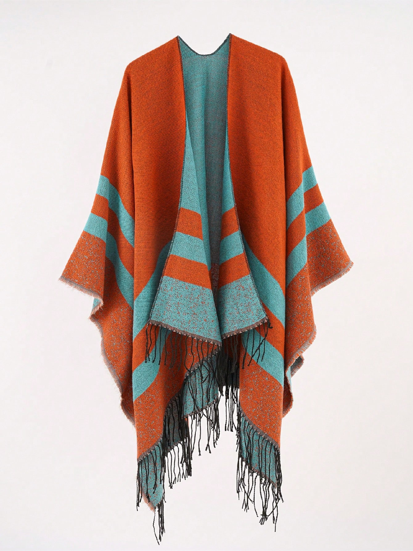 1pc Women's Striped Fashionable Blanket Shawl, Home Wrap, Air-conditioned Shawl, Suitable For Out... | SHEIN