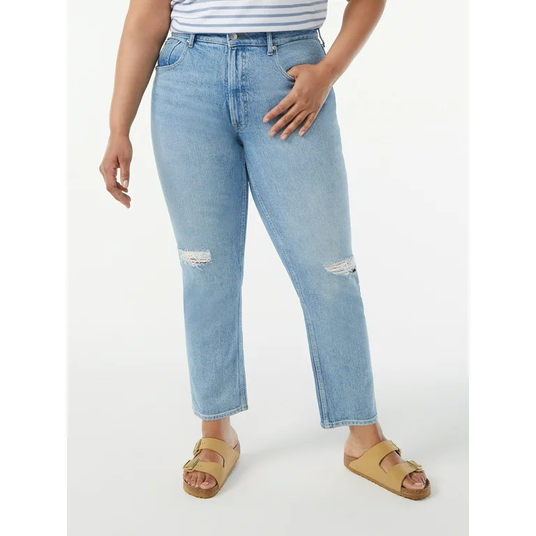 Free Assembly Women's Original 90's Straight Jeans | Walmart (US)