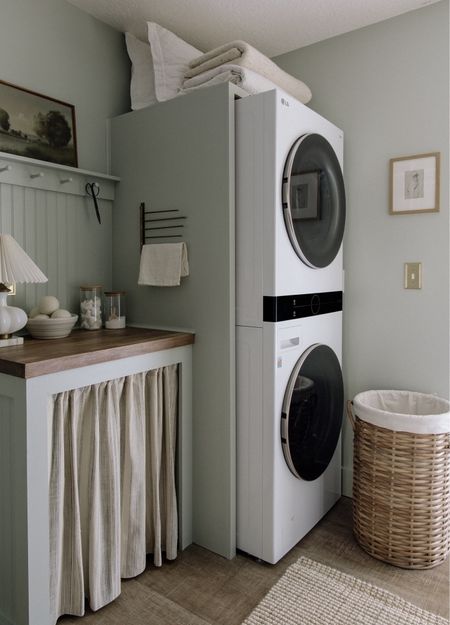 Favorite stackable washer/dryer, favorite paint (the coverage is the best we’ve tried!) DIY Laundry Room Closet 

#LTKhome