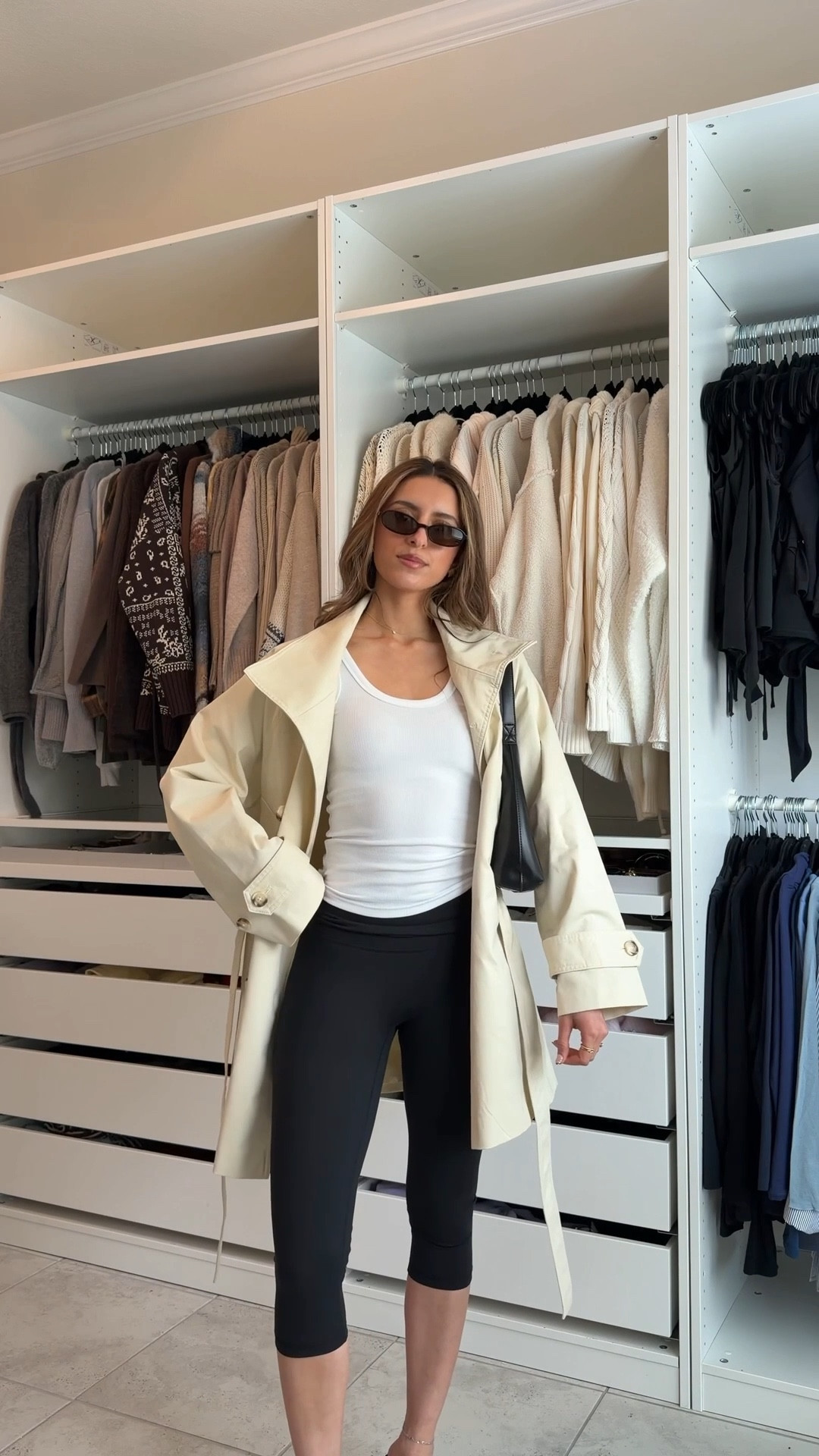 Minimalist spring outfit w/ capris! Wearing xs in the capris, and xxs in the jacket 

#LTKgrwm #LTKootd