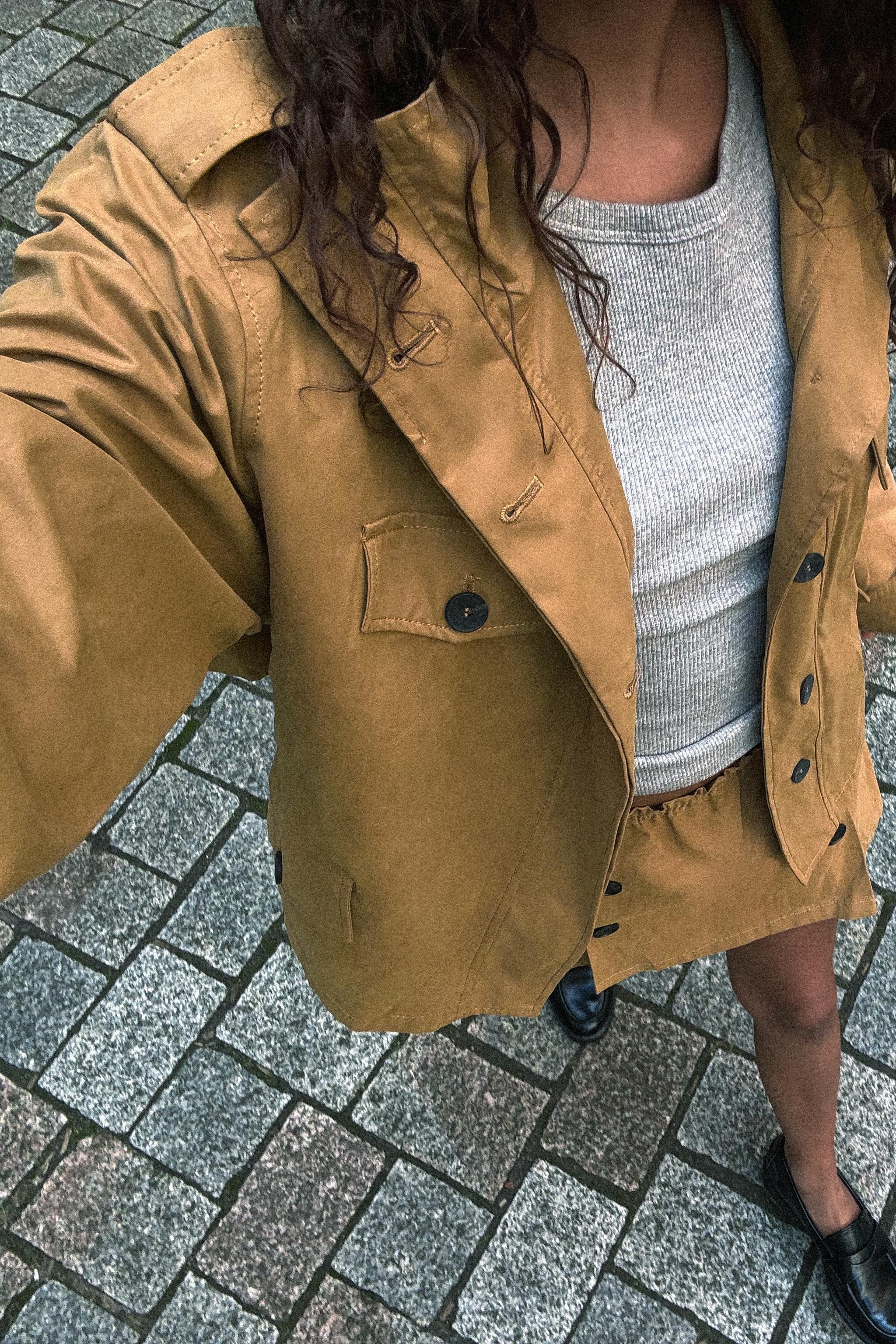 CROPPED TRENCH COAT | Zara US