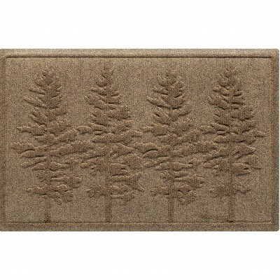 Bungalow Flooring 2'x3' WaterHog Fir Tree Indoor/Outdoor Doormat Camel: Rubber Backing, Polypropy... | Target