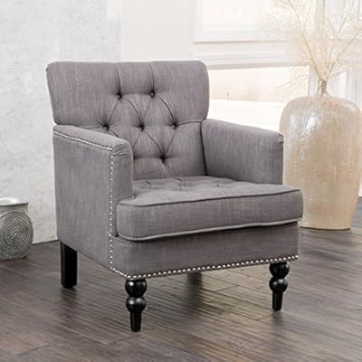 Christopher Knight Home Malone Club Chair, Charcoal Grey | Amazon (US)