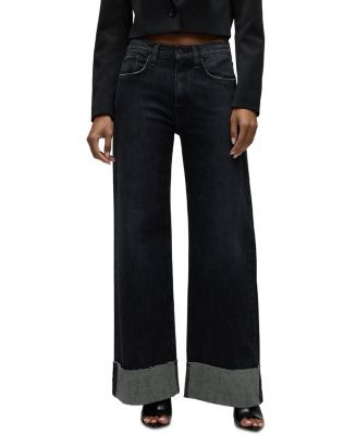 Hudson Jodie High Rise Wide Leg Jeans in Milano Noir  | Bloomingdale's Women | Bloomingdale's (US)
