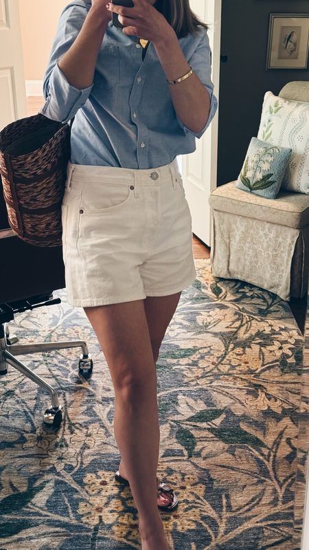Everyday outfit. Chores, mom life, errands, writing. I went up a size in the shorts for a looser fit.

#LTKStyleTip #LTKSeasonal