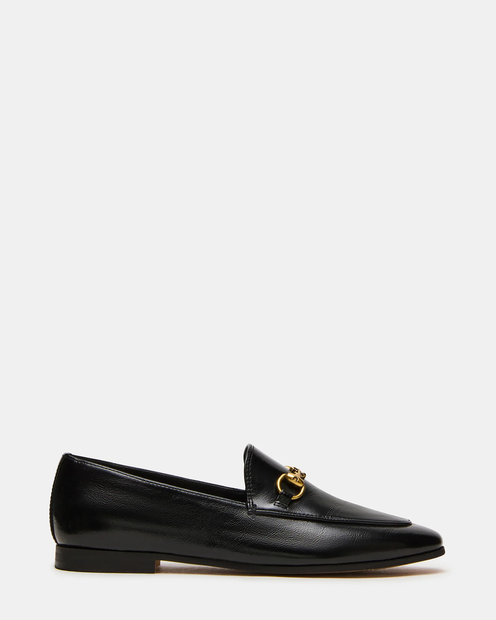 GRAFTON Black Leather Women's Loafer | Steve Madden (US)