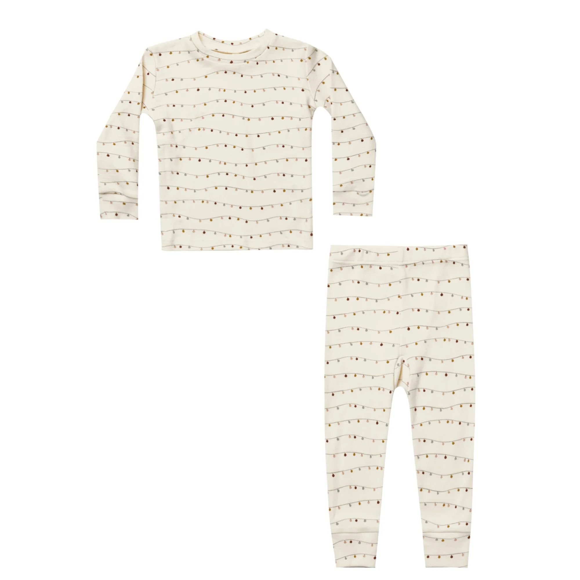 Rylee & Cru Long Sleeve Pajama Set, Lights | SpearmintLOVE