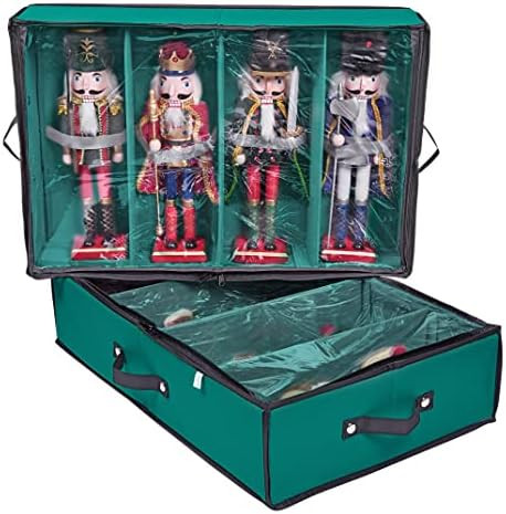 ProPik 2 Pack Christmas Figures Storage Box | Each Holds 4 Holiday Figurines up to 16” | Adjust... | Amazon (US)