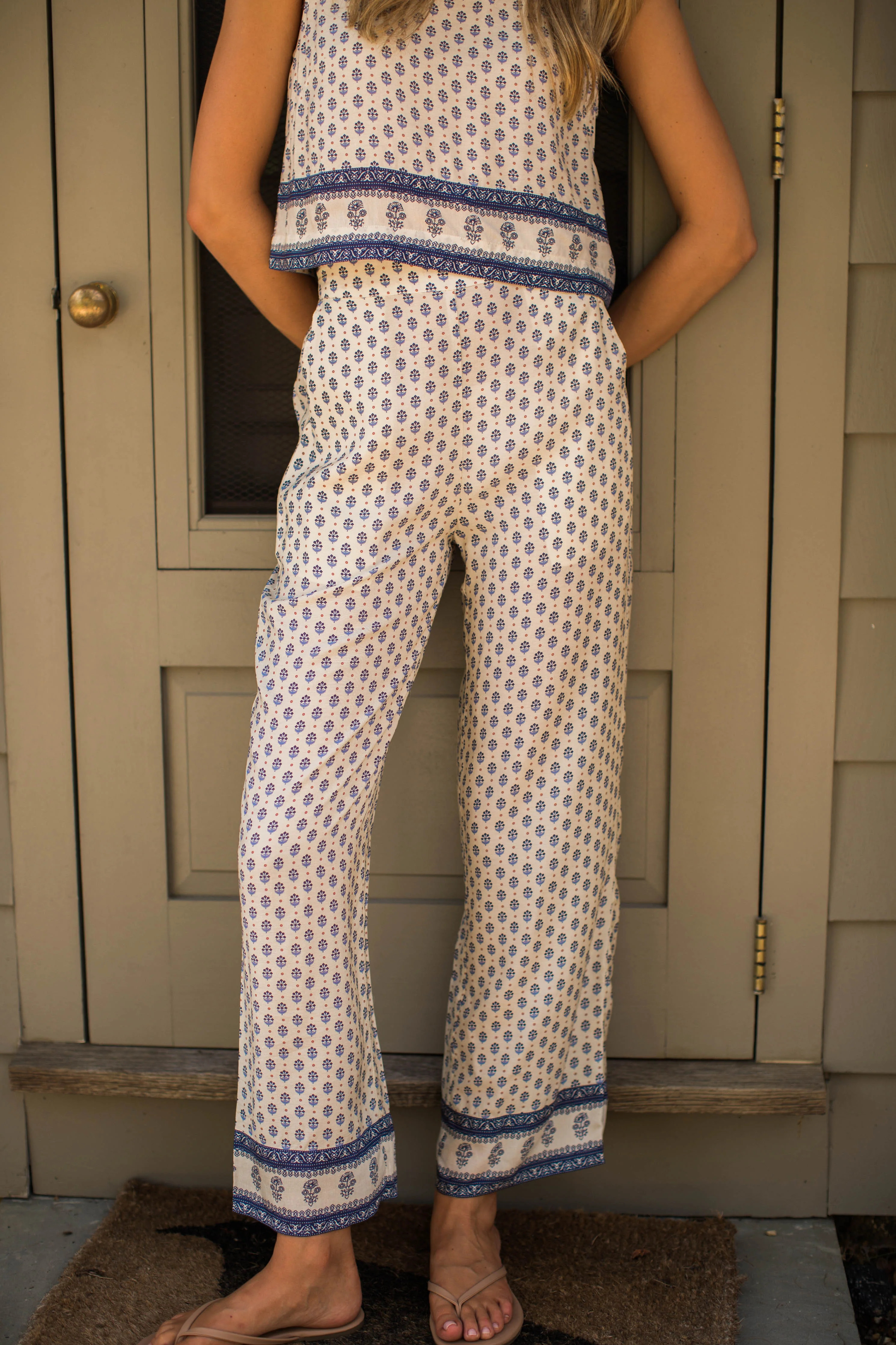 Highland Pant - Blue Mini Petunia | Marea