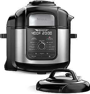 Ninja FD401 Foodi 12-in-1 Deluxe XL 8 qt. Pressure Cooker & Air Fryer that Steams, Slow Cooks, Se... | Amazon (US)