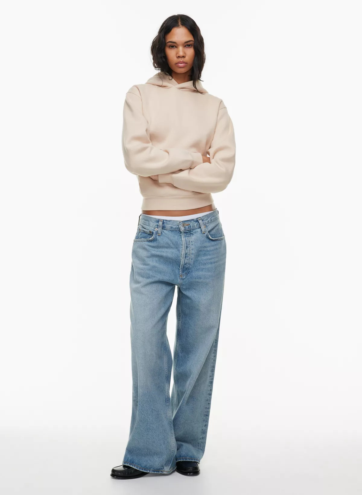 COZY FLEECE PERFECT HOODIE | Aritzia