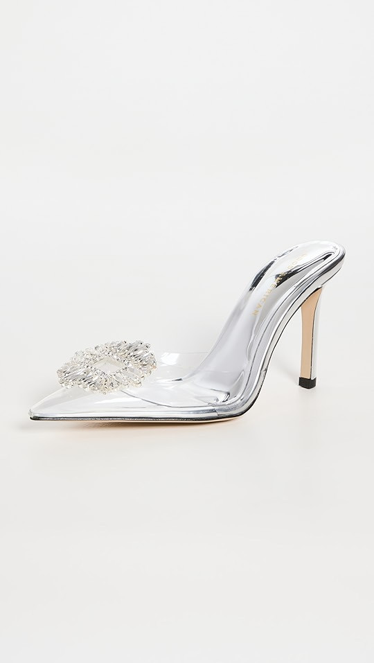 Jeweled Glass Slipper Mules | Shopbop
