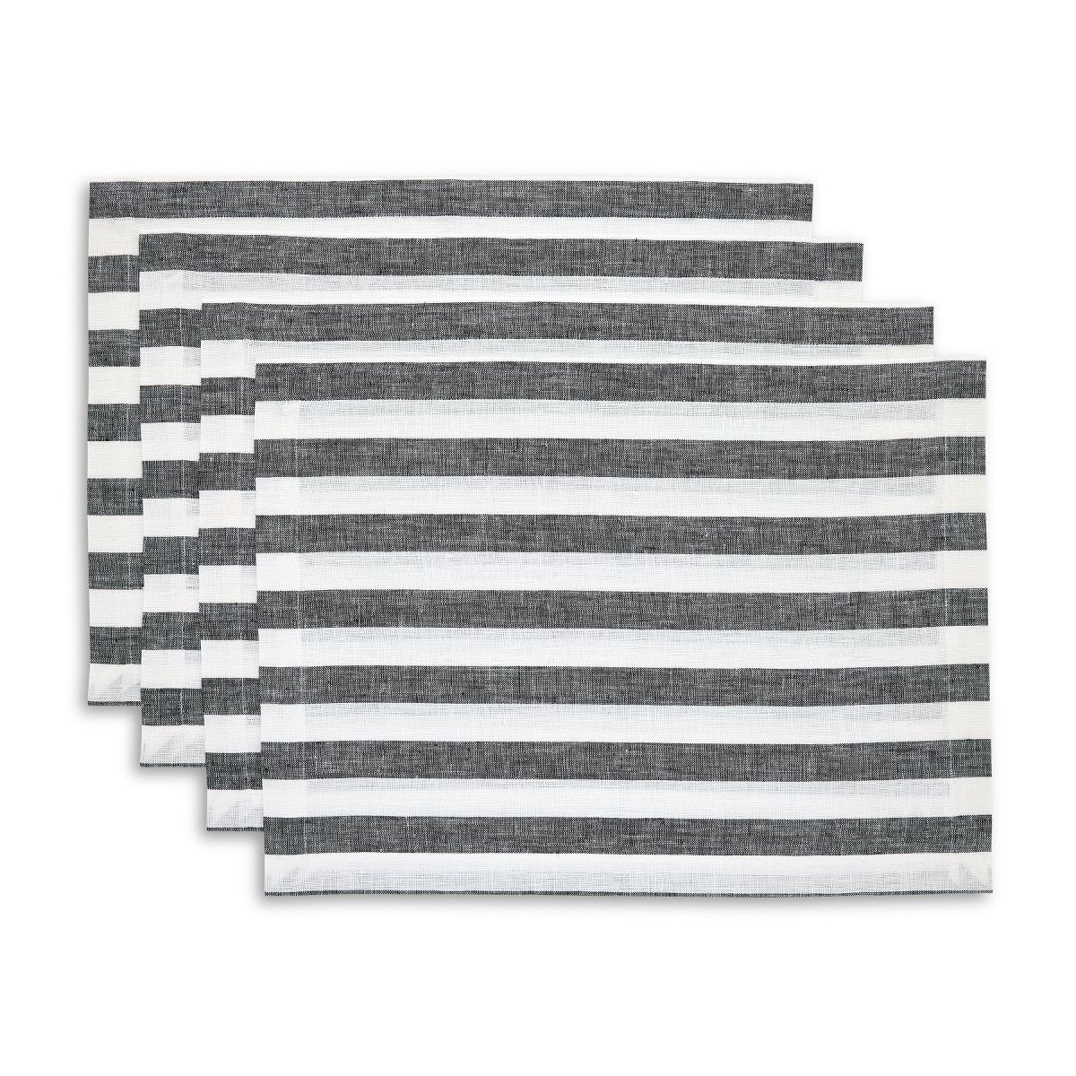 Stripe Linen Placemats for Thanksgiving and Christmas, Sorrento Stripe - Solino Home | Target