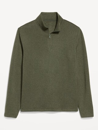 Sweater-Knit Fleece Quarter-Zip Pullover | Old Navy (US)