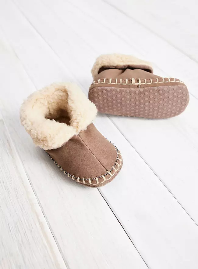 Buy Brown Borg Bootie Style Slippers 6-9 months | Shoes | Tu | Tu Clothing