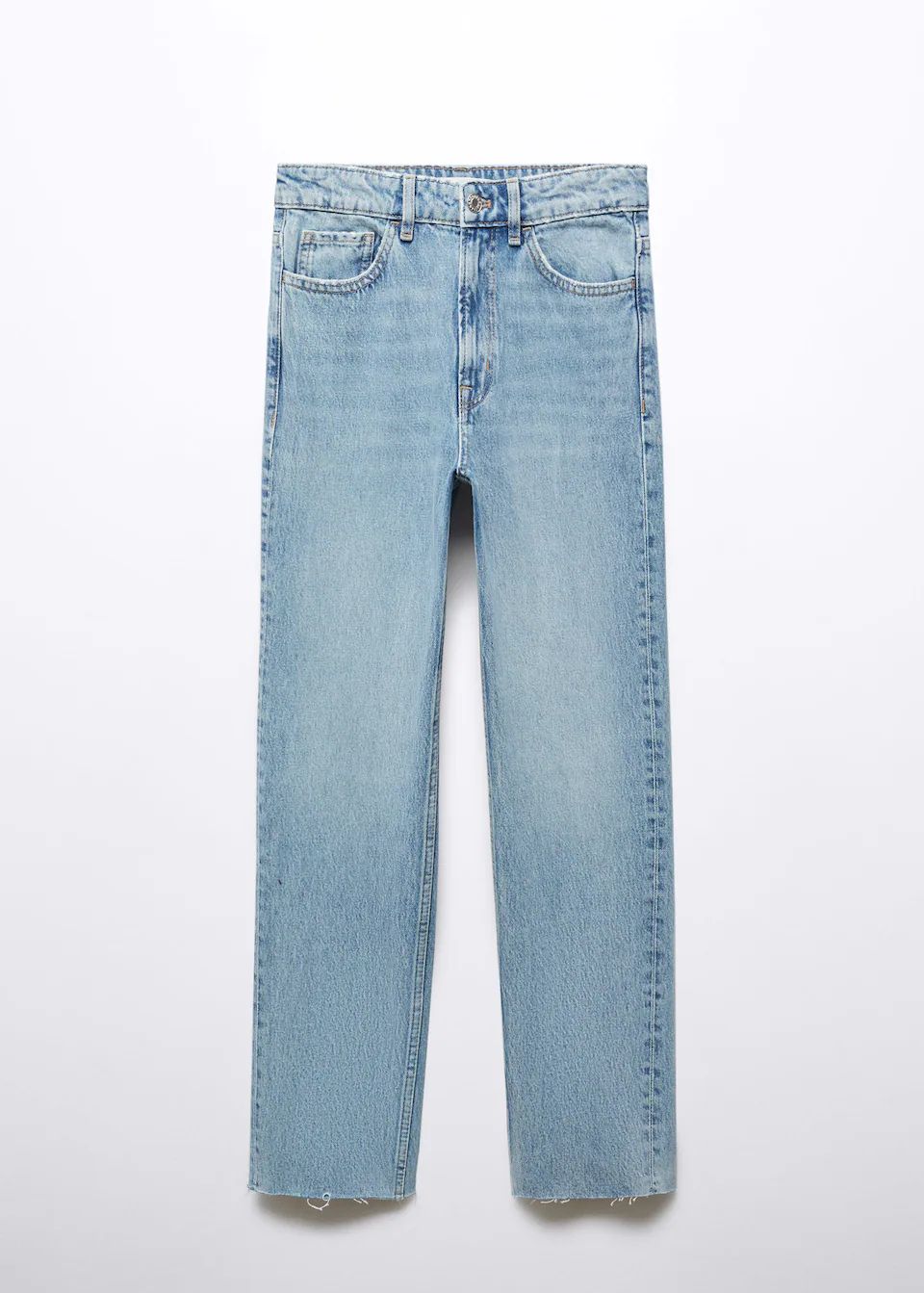 Straight-fit cropped jeans -  Women | Mango United Kingdom | MANGO (UK)