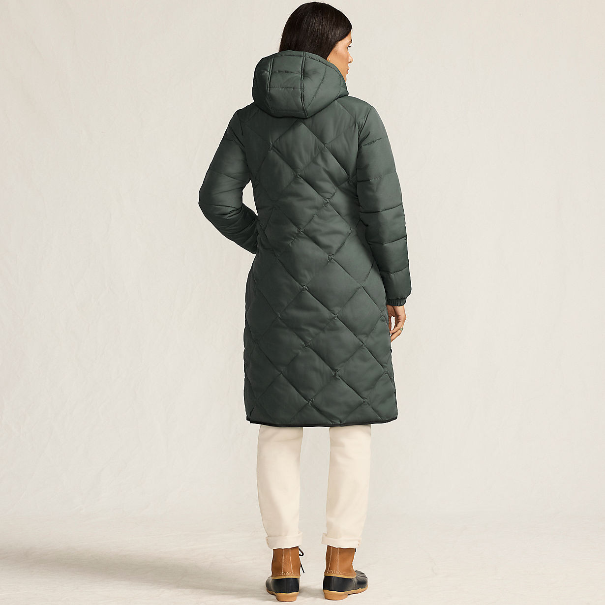 Women's FeatherFree Insulated Diamond Quilted Maxi Coat | Lands' End (US)