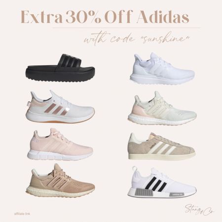 Use code SUNSHINE at checkout to save an additional 30% on select shoes from Adidas, including running shoes, workout shoes, casual sneakers, and slides. 

Athleisure, workout outfit, sneakers, tennis shoes

#LTKfitness #LTKfindsunder50 #LTKshoecrush