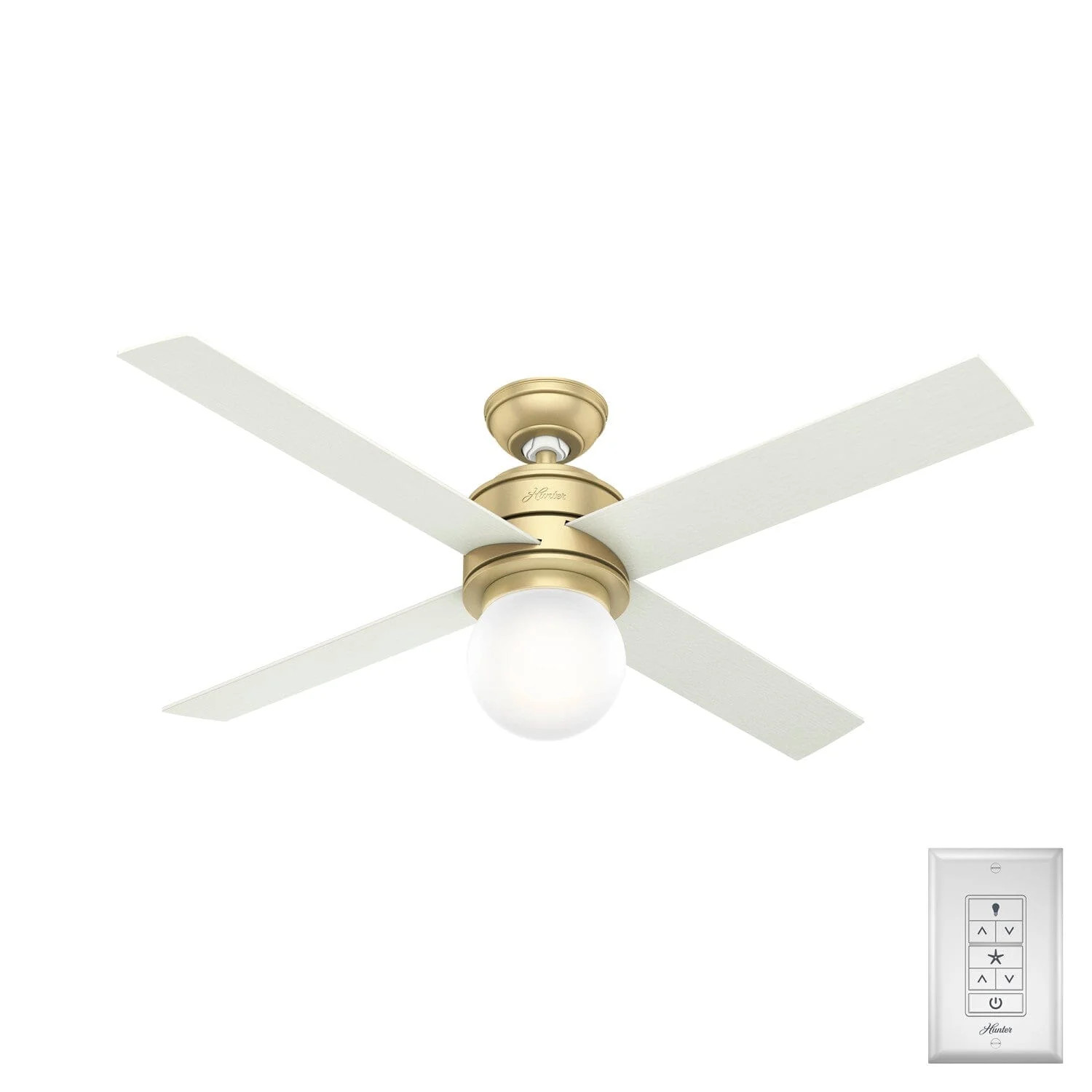Hepburn with LED Light 52 inch Ceiling Fan | Hunter Fan Company
