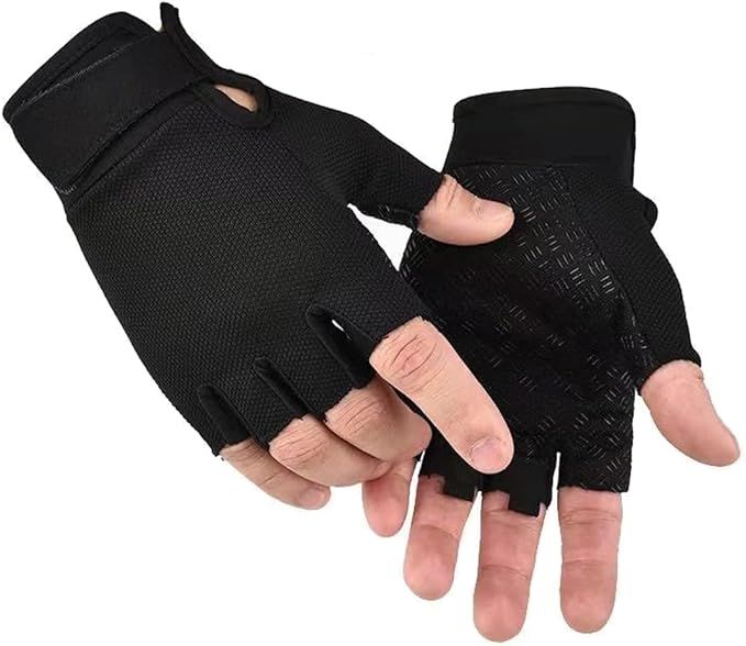 SUJAYU Fingerless Gloves Bicycle Gloves, Tactical Gloves Airsoft Gloves Training Gloves Fishing G... | Amazon (US)