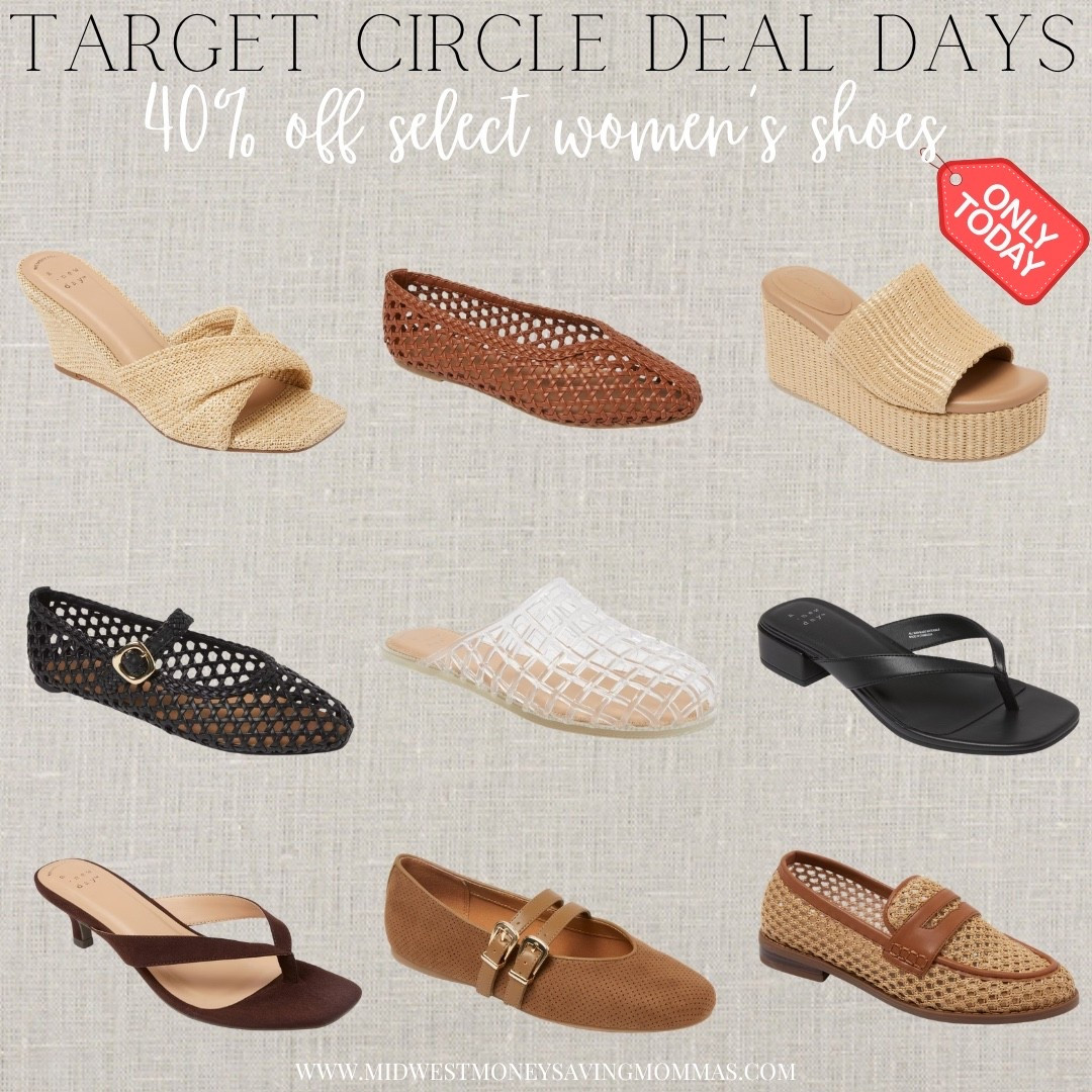 40% off select women’s shoes @Target 

Target circle deal days 

Spring outfits shoes  heels  wedges  ballet flats  footwear  sandals  jelly flats 

#LTKSaleAlert #LTKootd #LTKgrwm