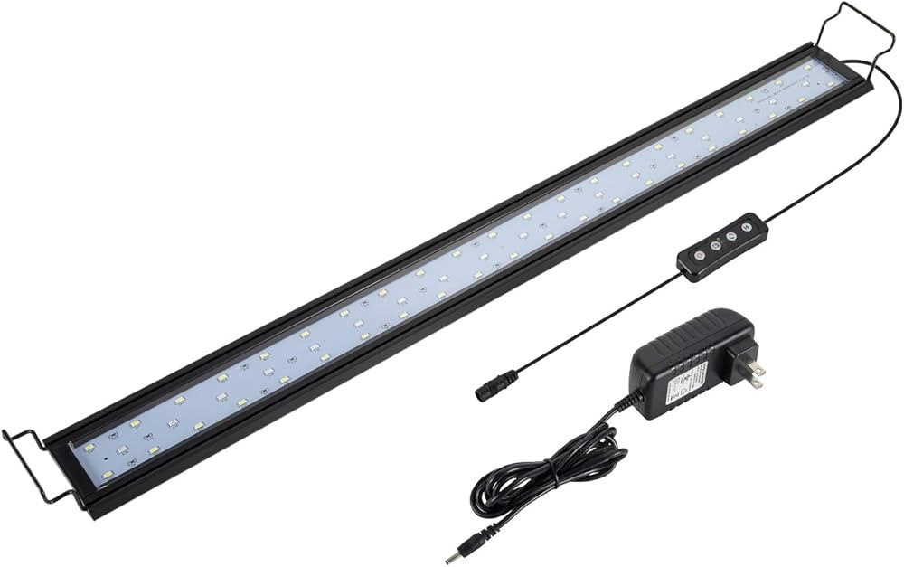 hygger 20W Full Spectrum Aquarium Light with Aluminum Alloy Shell Extendable Brackets, White Blue... | Amazon (US)