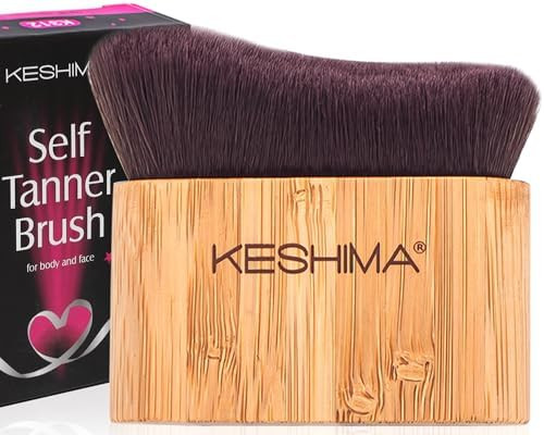 Keshima Self Tanner Brush, Large Tanning Brush for Face and Body, Kabuki Tan Applicator for Smoot... | Amazon (US)