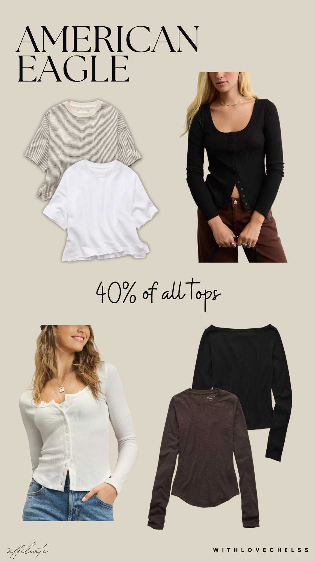 40% off all tops! 

 #LTKcanada #LTKsale