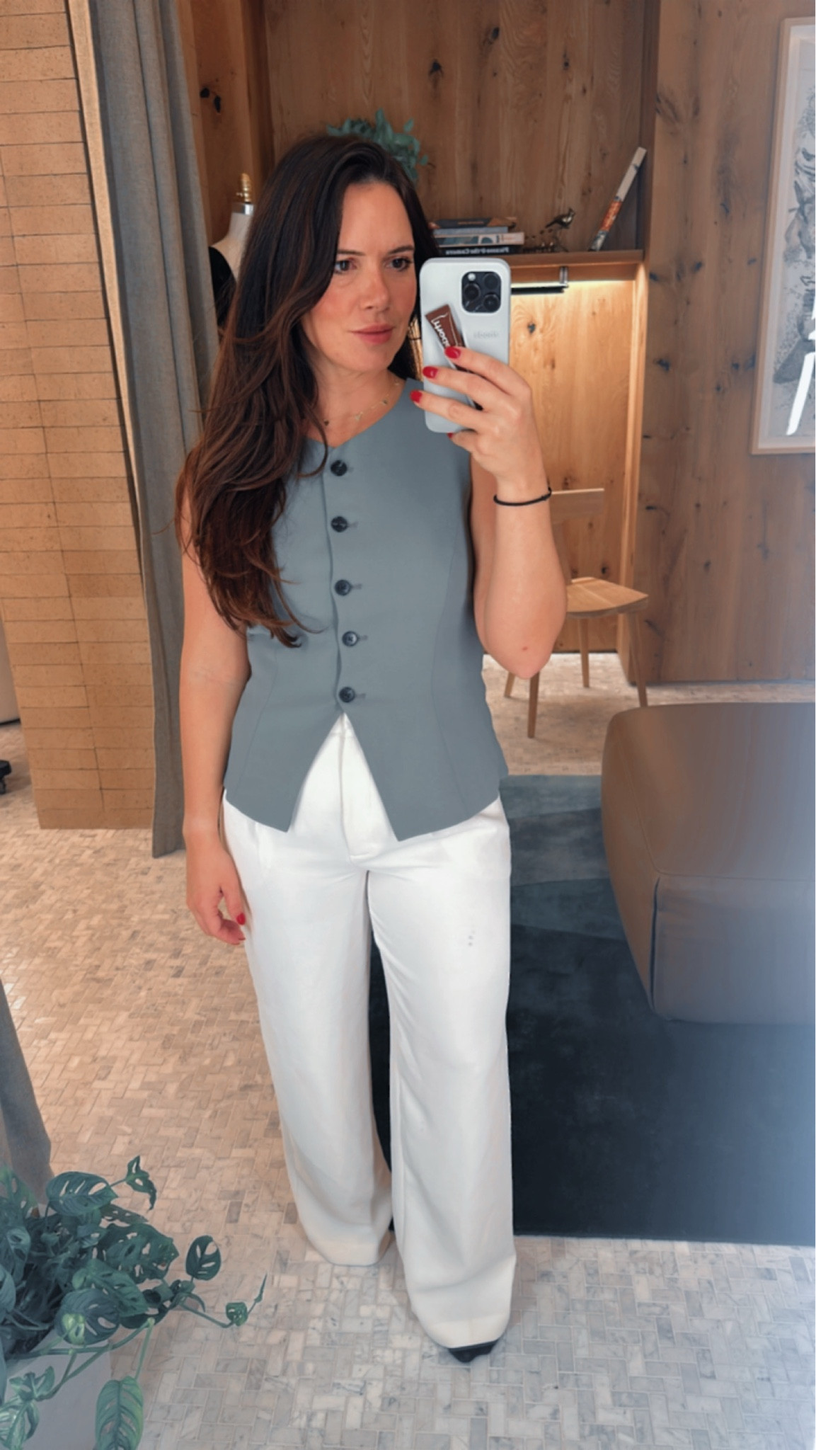 size 6 in vest
6 short in pants 

Aritzia sale. Work wear. Elevated style. Style tip. 

#LTKFindsUnder100 #LTKSaleAlert #LTKStyleTip