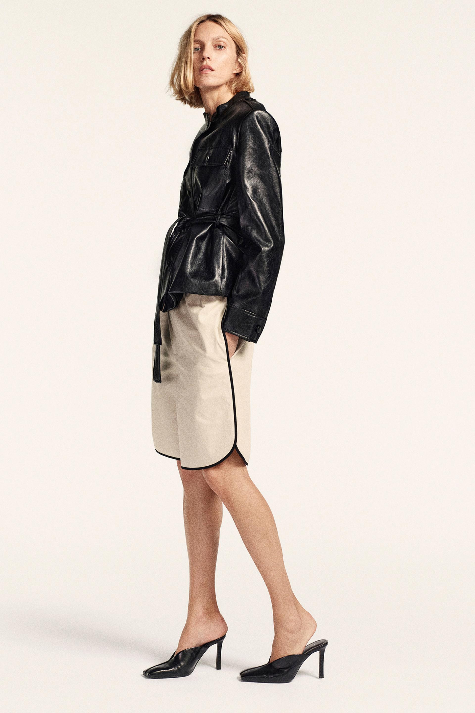 ZW COLLECTION CONTRAST BINDING BERMUDA SHORTS | Zara US