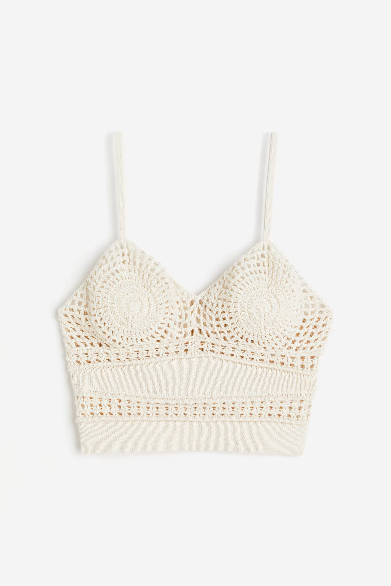 Crochet-look cropped top | H&M (UK, MY, IN, SG, PH, TW, HK)